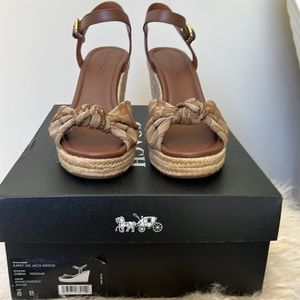 Coach Katey Signature Wedge